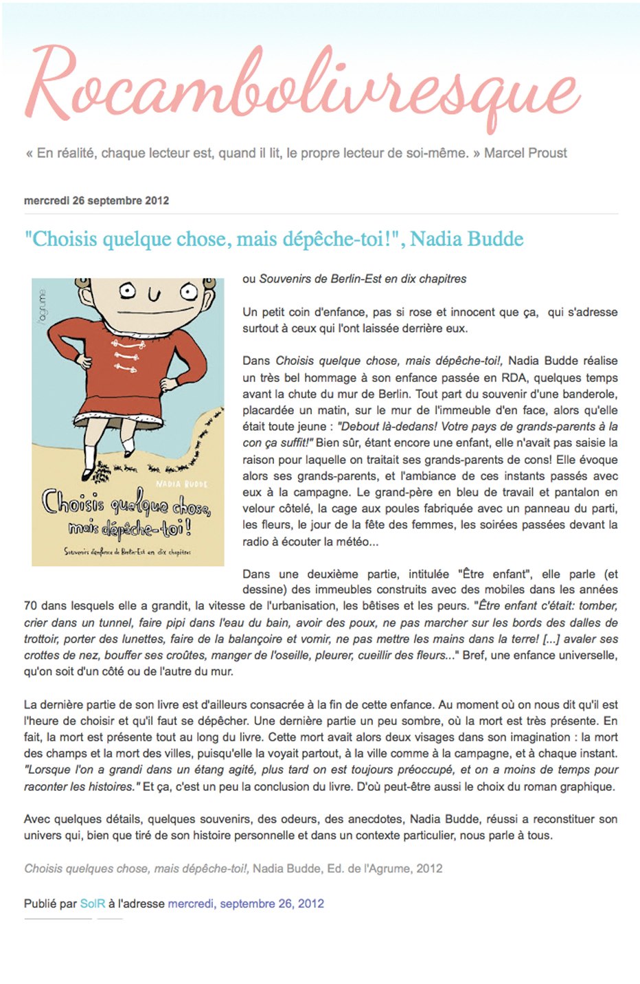 A Travers Un Recit Autobiographique Et Avec Quelques Details Quelques Souvenirs Des Odeurs Des Anecdotes Nadia Budde Reconstitue L Univers De L Enfance L Agrume